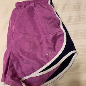 purple nike shorts